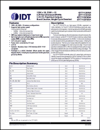 Click here to download IDT71V3578YS150BQ Datasheet