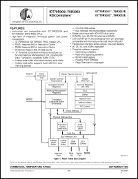 Click here to download IDT79R3052-20MJ Datasheet