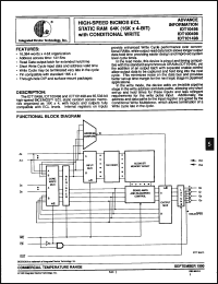 Click here to download IDT100498S15C Datasheet