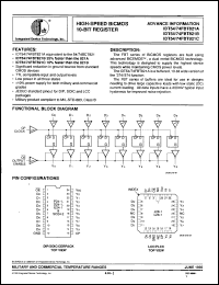 Click here to download IDT54FBT821AEB Datasheet