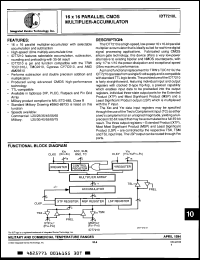 Click here to download IDT7210L25XC Datasheet