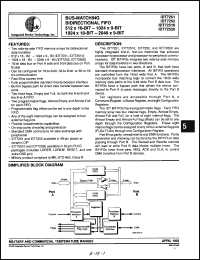 Click here to download IDT7252L50P Datasheet