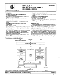 Click here to download IDT79R3001-20FB Datasheet