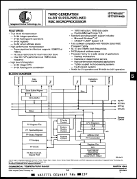 Click here to download IDT79RV4400SC50G447 Datasheet