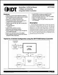 Click here to download IDT77V500S25BCI Datasheet