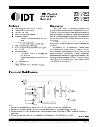 Click here to download IDT71P73204167BQ Datasheet