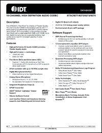 Click here to download STAC9274 Datasheet