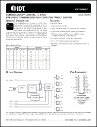 Click here to download ICS844246BGLFT Datasheet