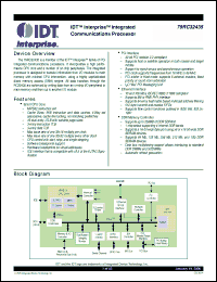 Click here to download 79RC32H435-266BC Datasheet