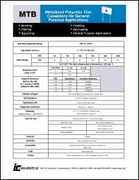 Click here to download 474MTB250KG Datasheet