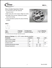 Click here to download BB814 Datasheet