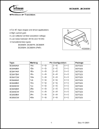 Click here to download BC848CW Datasheet