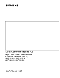 Click here to download SAF82525 Datasheet