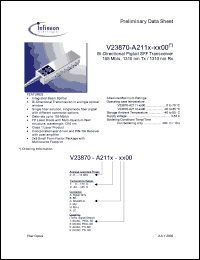 Click here to download V23870-A2111-K600 Datasheet