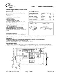 Click here to download BTS6144P Datasheet