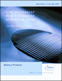 Click here to download HYB18T256400AFL-37 Datasheet