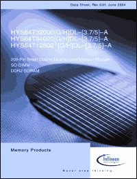Click here to download HYS64T64020HDL-5-A Datasheet