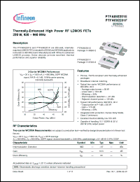 Click here to download PTFA092201F Datasheet