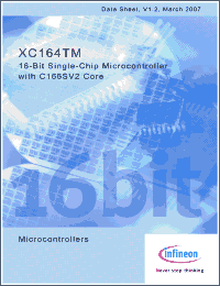 Click here to download SAF-XC164TM-8F40F Datasheet