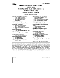 Click here to download TE28F160B3T150 Datasheet