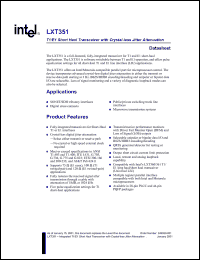 Click here to download LXT351 Datasheet