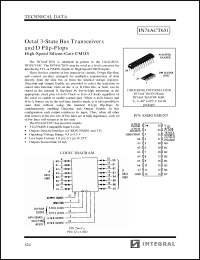 Click here to download IN74ACT651DW Datasheet