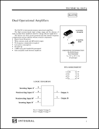 Click here to download IL4558D Datasheet