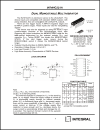 Click here to download IN74HC221AN Datasheet