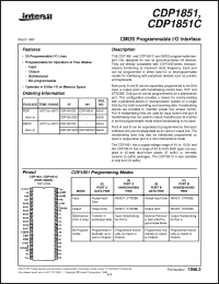 Click here to download CDP1851C Datasheet