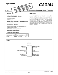 Click here to download CA3154 Datasheet