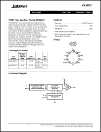 Click here to download ICL8013 Datasheet