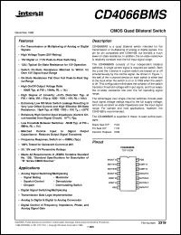 Click here to download CD4066BMS Datasheet