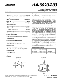 Click here to download HA-5020/883 Datasheet