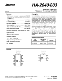 Click here to download HA-2840/883 Datasheet