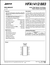 Click here to download HFA1412/883 Datasheet