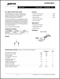 Click here to download RURP8100CC Datasheet