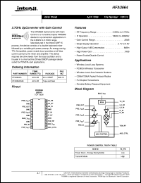 Click here to download HFA3664 Datasheet