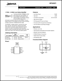 Click here to download HFA3421 Datasheet