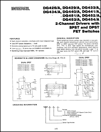 Click here to download DG454CP Datasheet