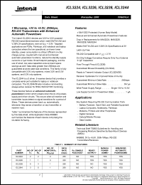 Click here to download ICL3224CP Datasheet