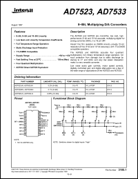 Click here to download AD7523KN Datasheet