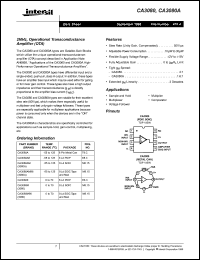 Click here to download CA3080E Datasheet