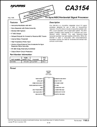 Click here to download CA3154E Datasheet