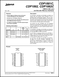 Click here to download CDP1881CE Datasheet