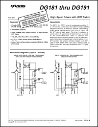 Click here to download DG181AP Datasheet