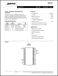 Click here to download HI5721BIP Datasheet