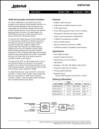 Click here to download HSP45106GC-33 Datasheet