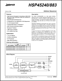 Click here to download HSP45240GM-33883 Datasheet