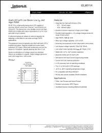 Click here to download ISL9011AIRPPZ Datasheet