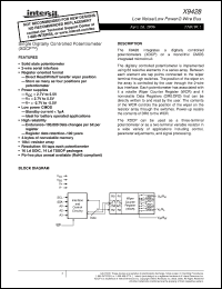 Click here to download X9428YS16I-2.7 Datasheet